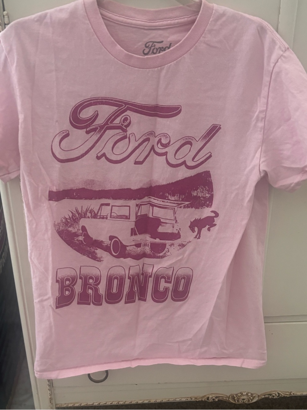 Ford Pink Bronco Graphic Tee